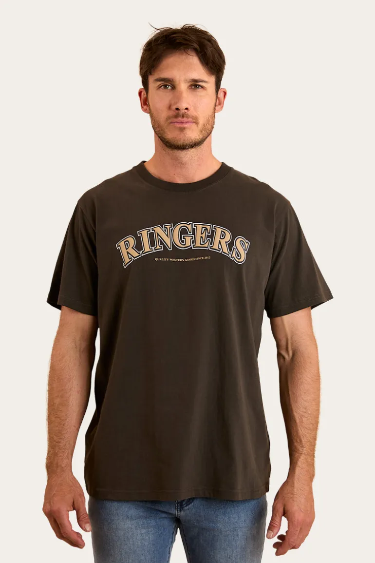 Princeton Mens Loose Fit T-Shirt - Charcoal