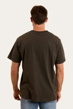 Princeton Mens Loose Fit T-Shirt - Charcoal