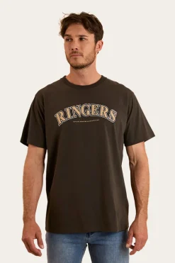 Princeton Mens Loose Fit T-Shirt - Charcoal