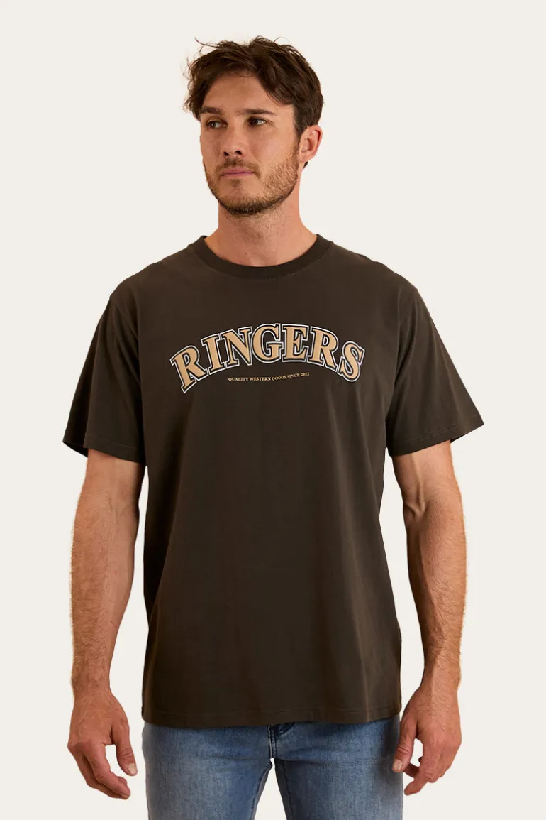 Princeton Mens Loose Fit T-Shirt - Charcoal