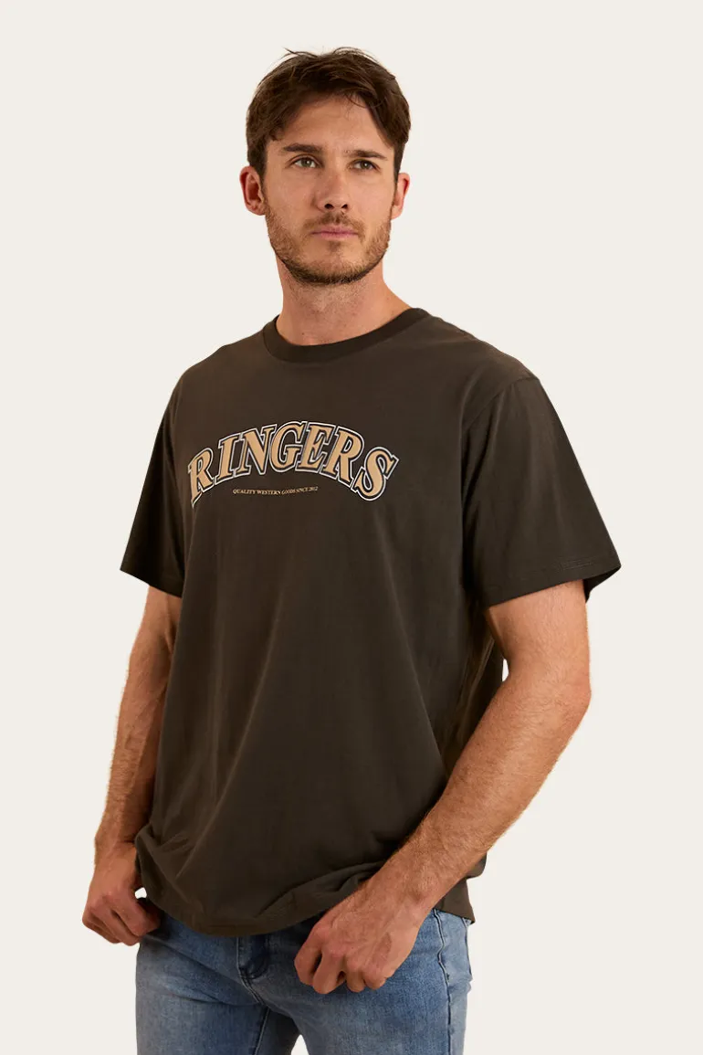 Princeton Mens Loose Fit T-Shirt - Charcoal