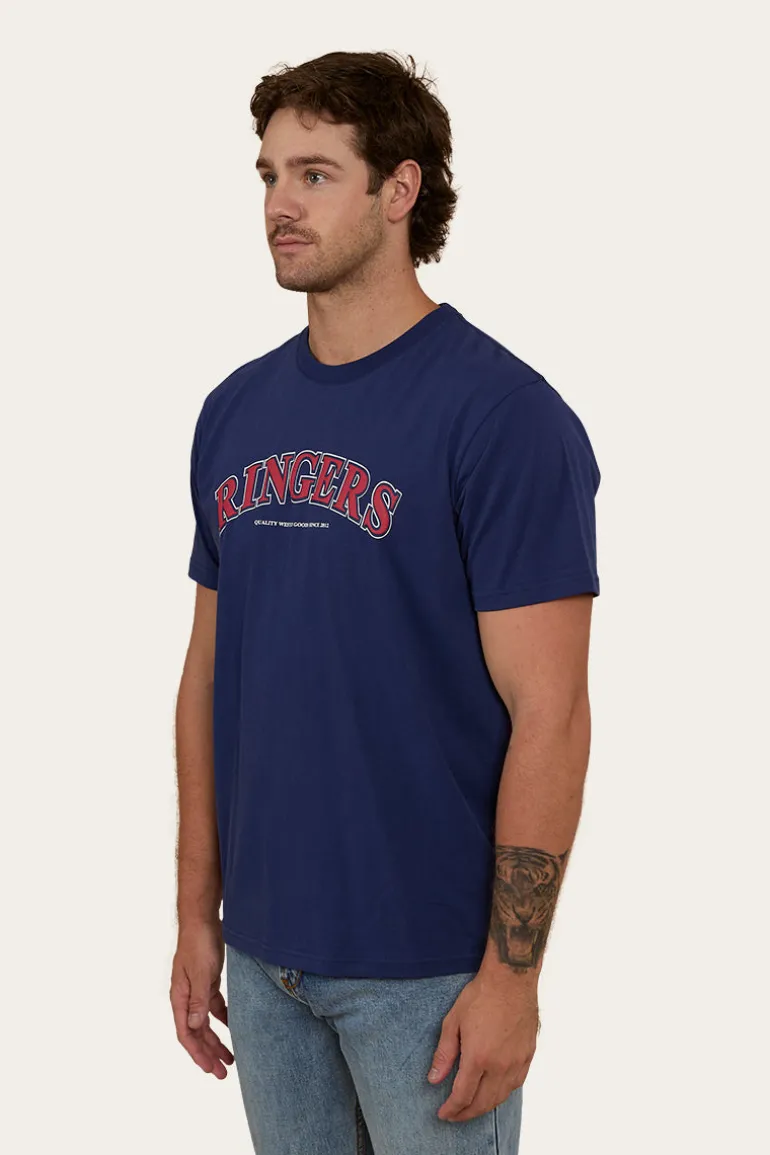 Princeton Mens Loose Fit T-Shirt - Navy