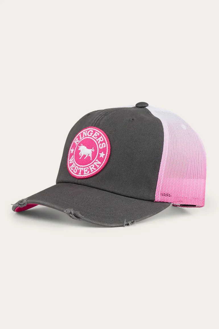 Quinn Trucker Cap - Grey/Candy