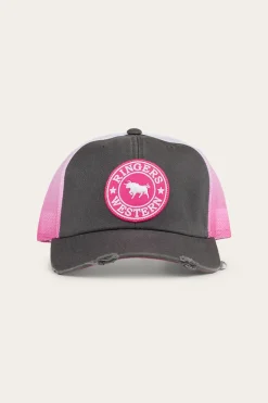 Quinn Trucker Cap - Grey/Candy