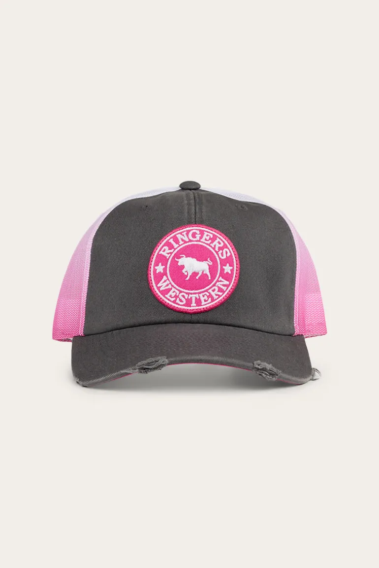 Quinn Trucker Cap - Grey/Candy