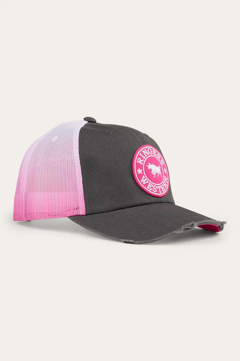 Quinn Trucker Cap - Grey/Candy