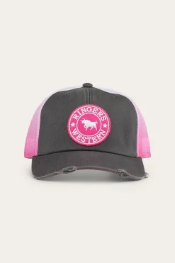 Quinn Trucker Cap - Grey/Candy