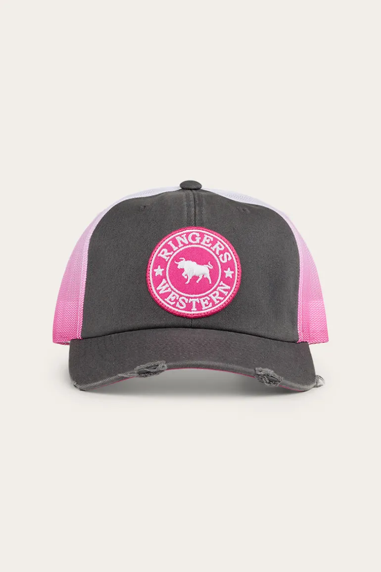 Quinn Trucker Cap - Grey/Candy