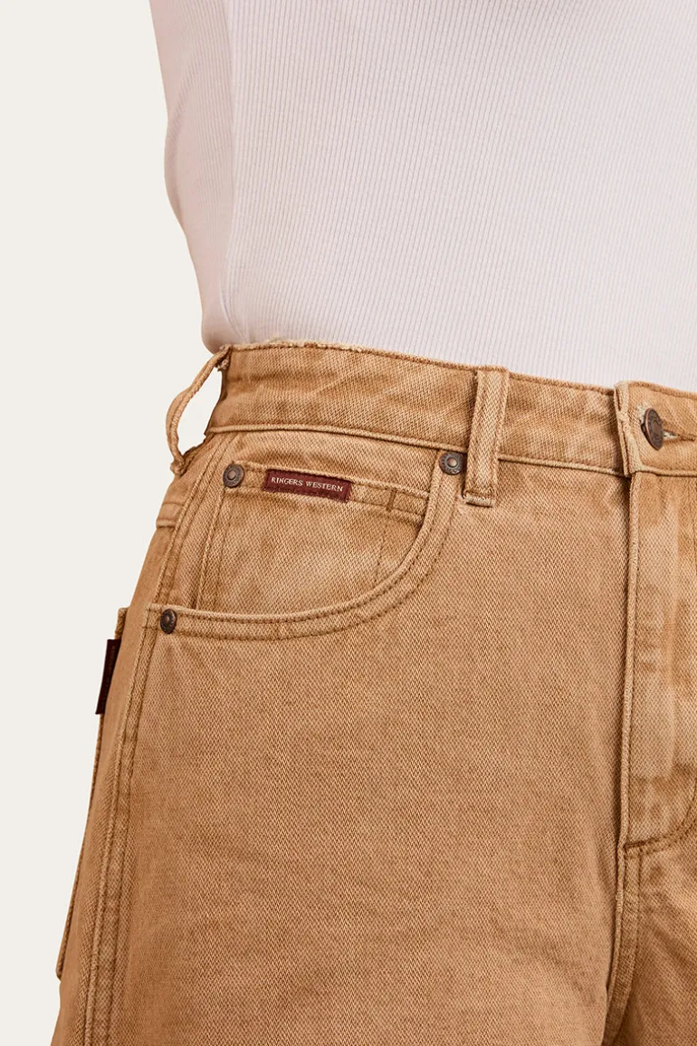 Remy Womens Denim Short - Dark Sand