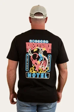 Ride Hard Mens Loose Fit T-Shirt - Black