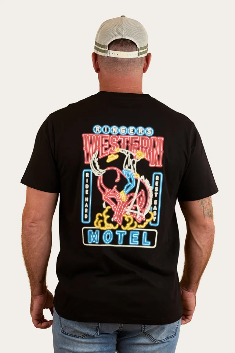 Ride Hard Mens Loose Fit T-Shirt - Black