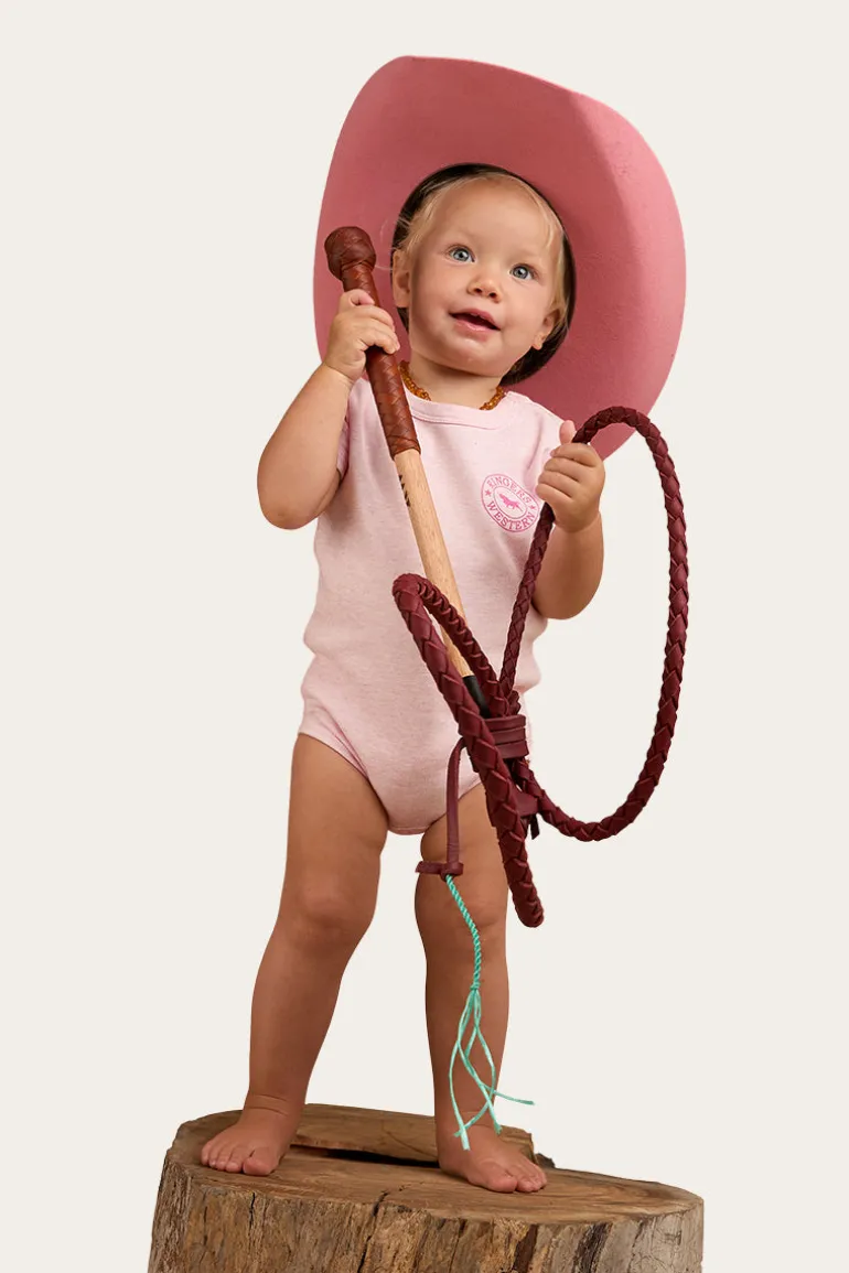 Ringers Babies Short Sleeve Romper - Pastel Pink