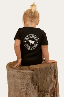 Ringers Babies Short Sleeve Romper - Black