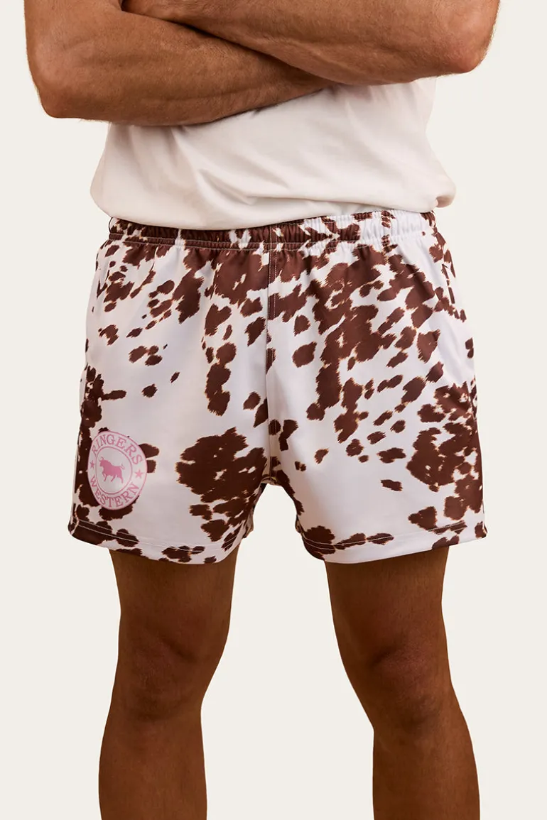 Ringers Footy Short - White / Tan