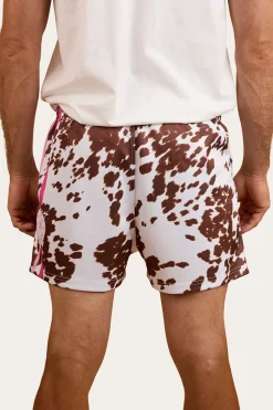 Ringers Footy Short - White / Tan