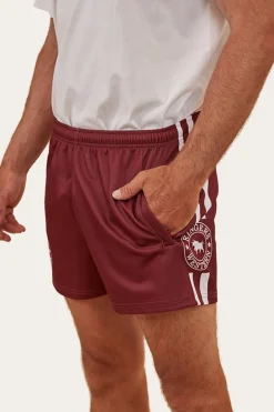 Ringers Footy Shorts - Burgundy