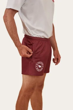 Ringers Footy Shorts - Burgundy