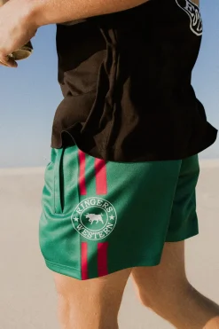Ringers Footy Shorts - Lake Green