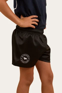 Ringers Kids Footy Shorts - Black