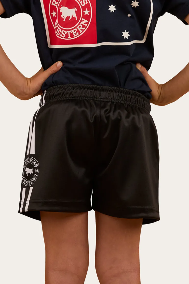 Ringers Kids Footy Shorts - Black