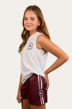 Ringers Kids Footy Shorts - Burgundy