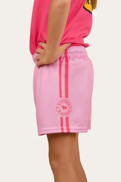 Ringers Kids Footy Shorts - Pastel Pink