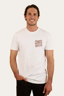 Ringers Of The Sky Mens Stock Fit T-Shirt - White