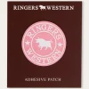 Ringers Western Logo Patch - Pink/White