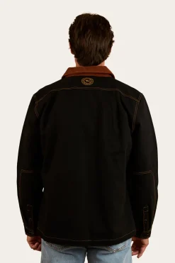 Riverglen Mens Overshirt - Washed Black