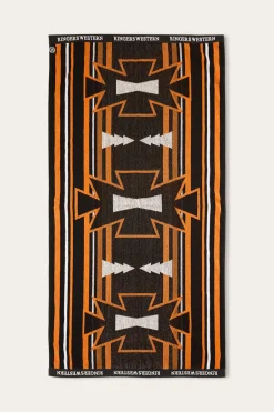 RW Aztec Jacquard Towel - Black