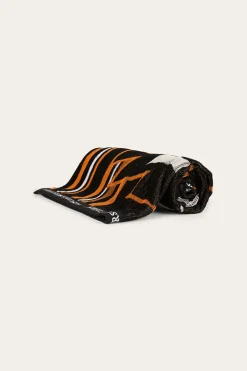 RW Aztec Jacquard Towel - Black