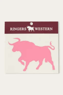 RW Bull Die Cut Sticker - Melon