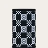 RW Check Stubby Cooler - Navy
