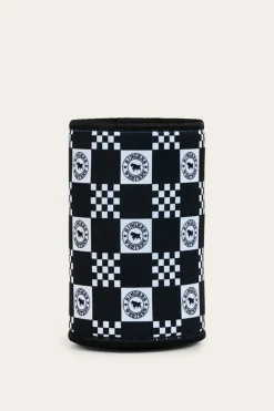 RW Check Stubby Cooler - Navy