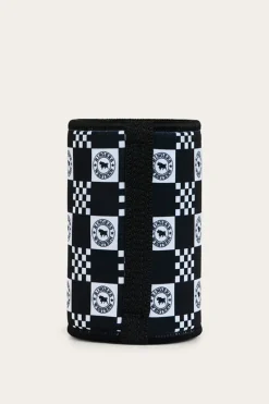 RW Check Stubby Cooler - Navy