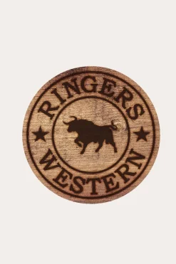 RW Wood Logo Sticker