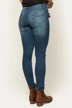 Sammy Womens High Rise Skinny Jeans - Vintage Blue Wash