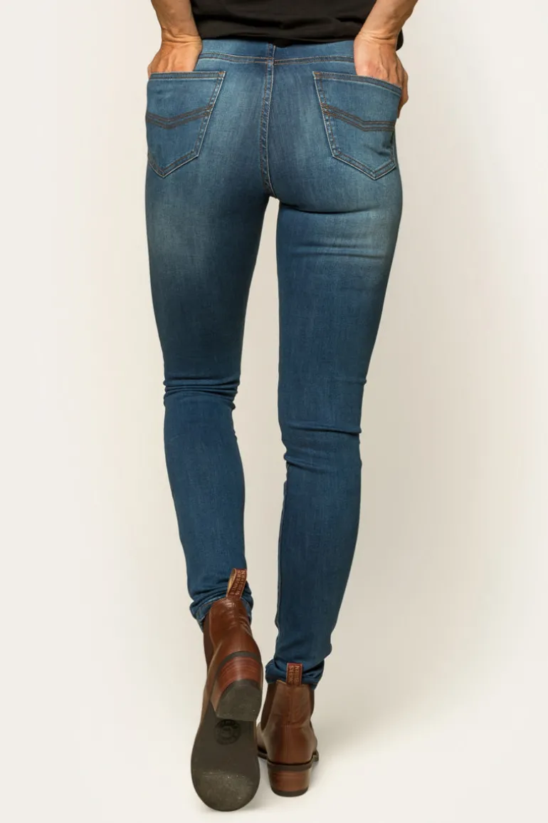 Sammy Womens High Rise Skinny Jeans - Vintage Blue Wash