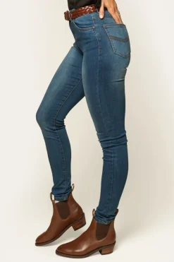 Sammy Womens High Rise Skinny Jeans - Vintage Blue Wash