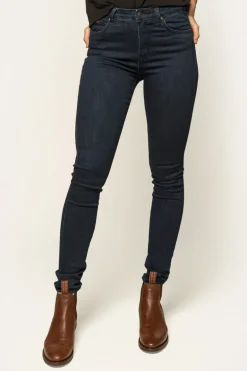 Sammy Womens High Rise Skinny Leg Jeans - Indigo Blue