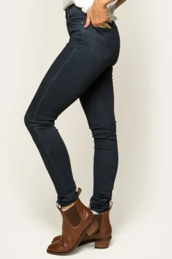 Sammy Womens High Rise Skinny Leg Jeans - Indigo Blue