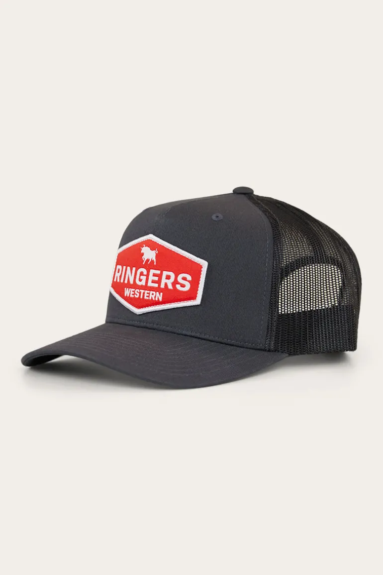 Scotty Trucker Cap - Charcoal/Red