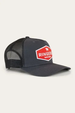 Scotty Trucker Cap - Charcoal/Red
