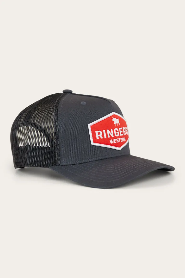 Scotty Trucker Cap - Charcoal/Red