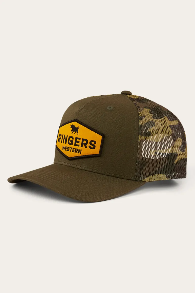 Scotty Trucker Cap - Military Green/Camo