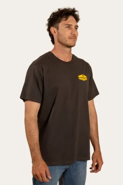 Servo Mens Loose Fit T-Shirt - Charcoal