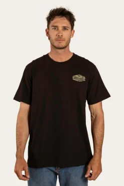 Servo Mens Loose Fit T-Shirt - Black/Camo