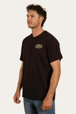 Servo Mens Loose Fit T-Shirt - Black/Camo
