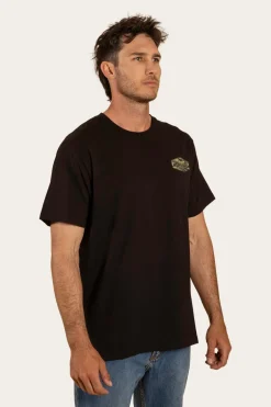Servo Mens Loose Fit T-Shirt - Black/Camo