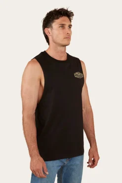 Servo Mens Muscle Tank - Black/Camo